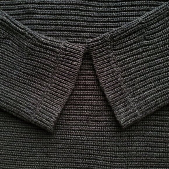 Slouchy Cotton & Cashmere Oversized Ribbed Heavy Knit Sweater L - Picture 9 of 16